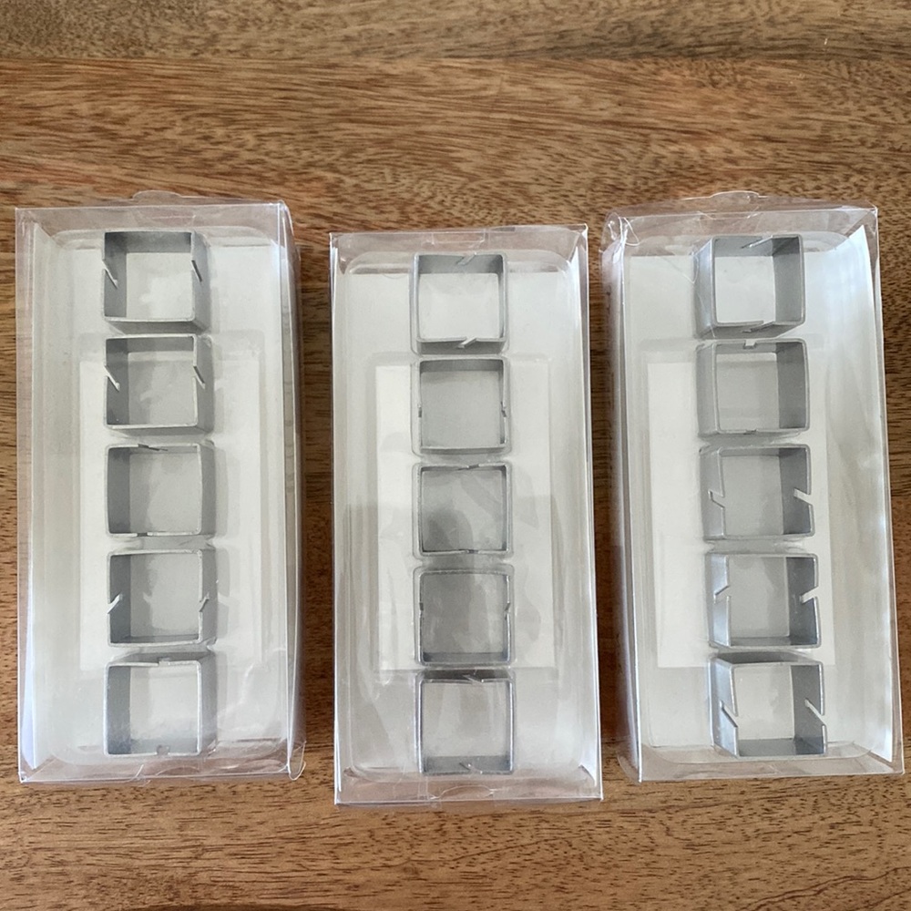 Silver Metal Placecard Holders